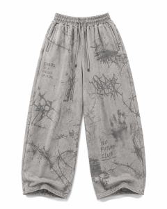 Printed Baggy Sweatpants