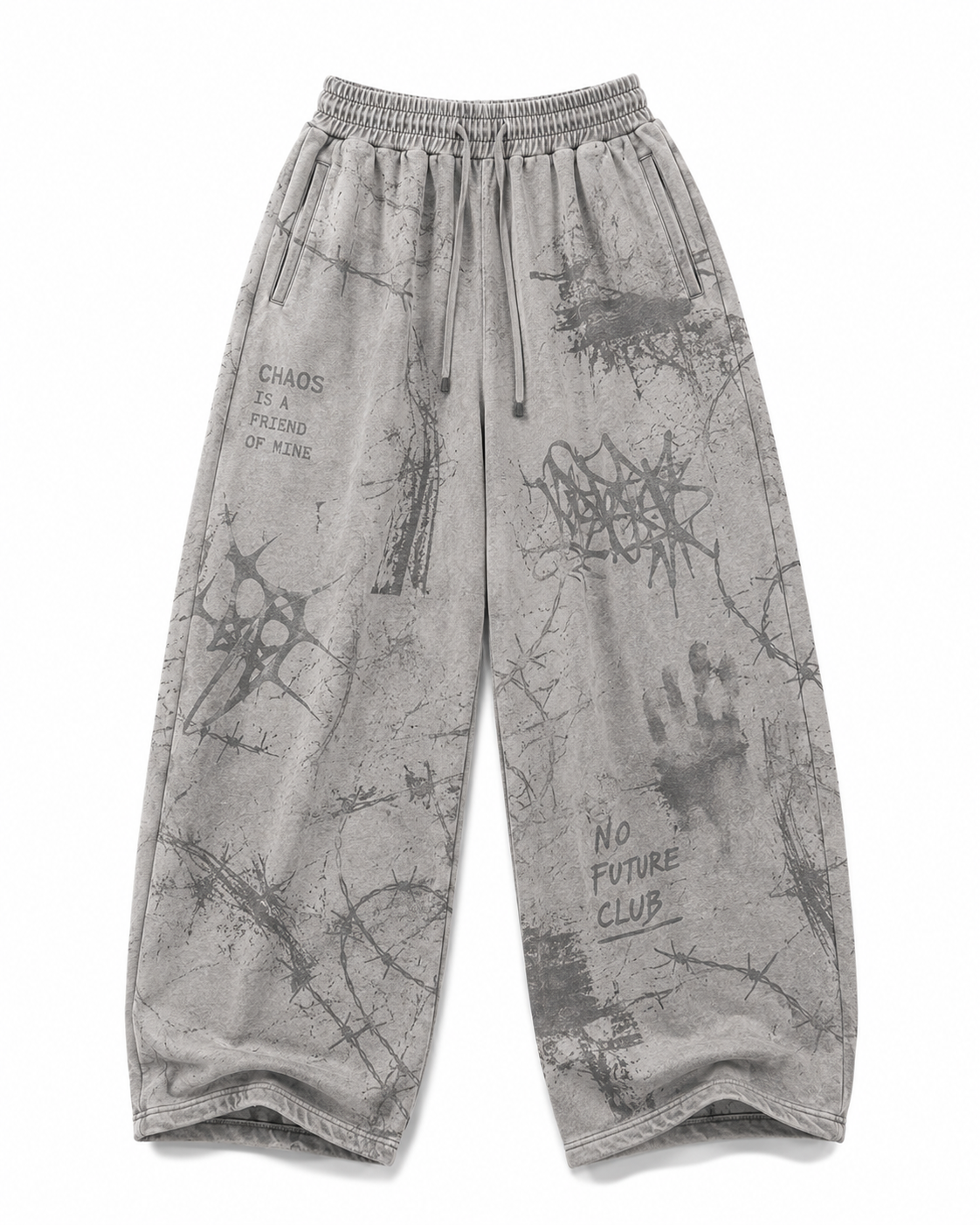 Printed Baggy Sweatpants