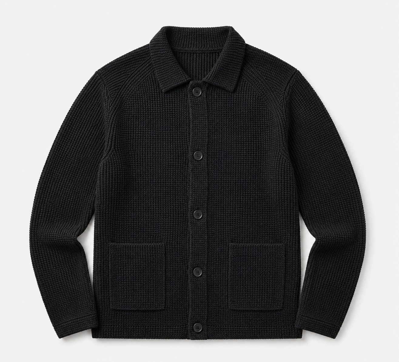 Classic Button-Up Knit Cardigan
