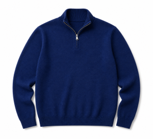 Men's Half-Zip Mock Neck Knit Sweater