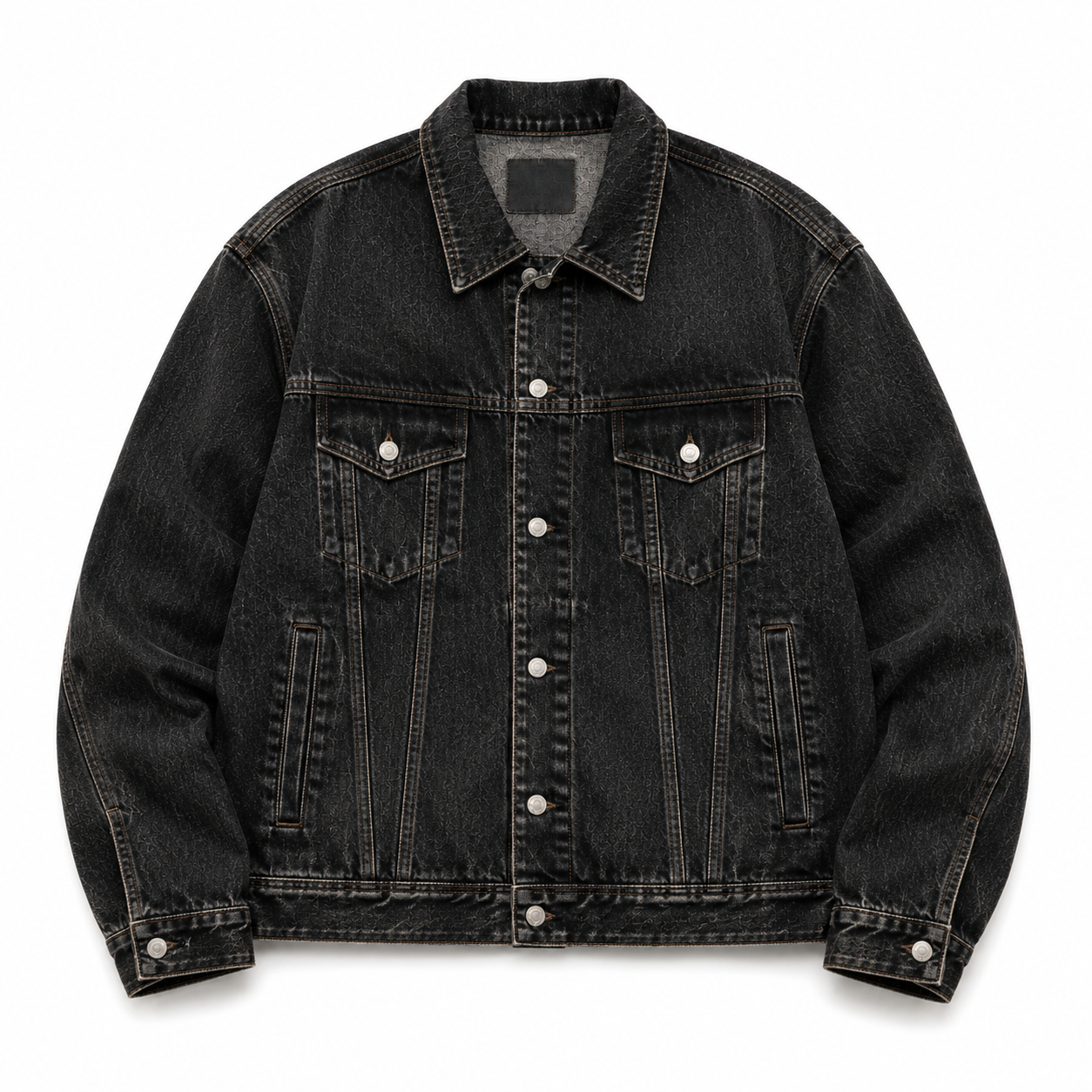 Men's Vintage Washed Denim Trucker Jacket